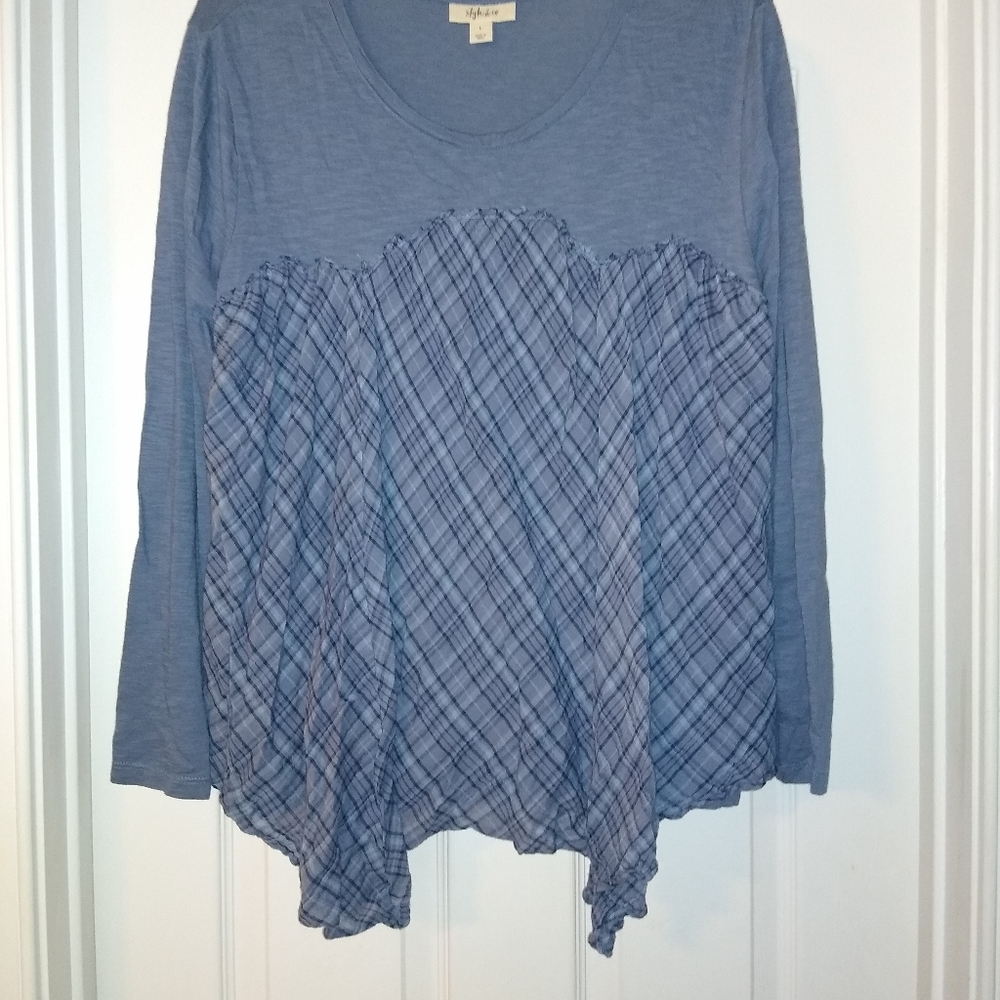 Women's cute plaid top